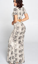 Load image into Gallery viewer, Ava - Snake Print Maxi Dress