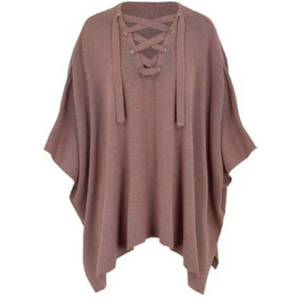 Asher - Lace Up Poncho